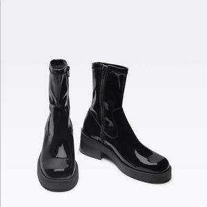 E8 By Miista Oliana Patent Leather Mid-Calf Boot